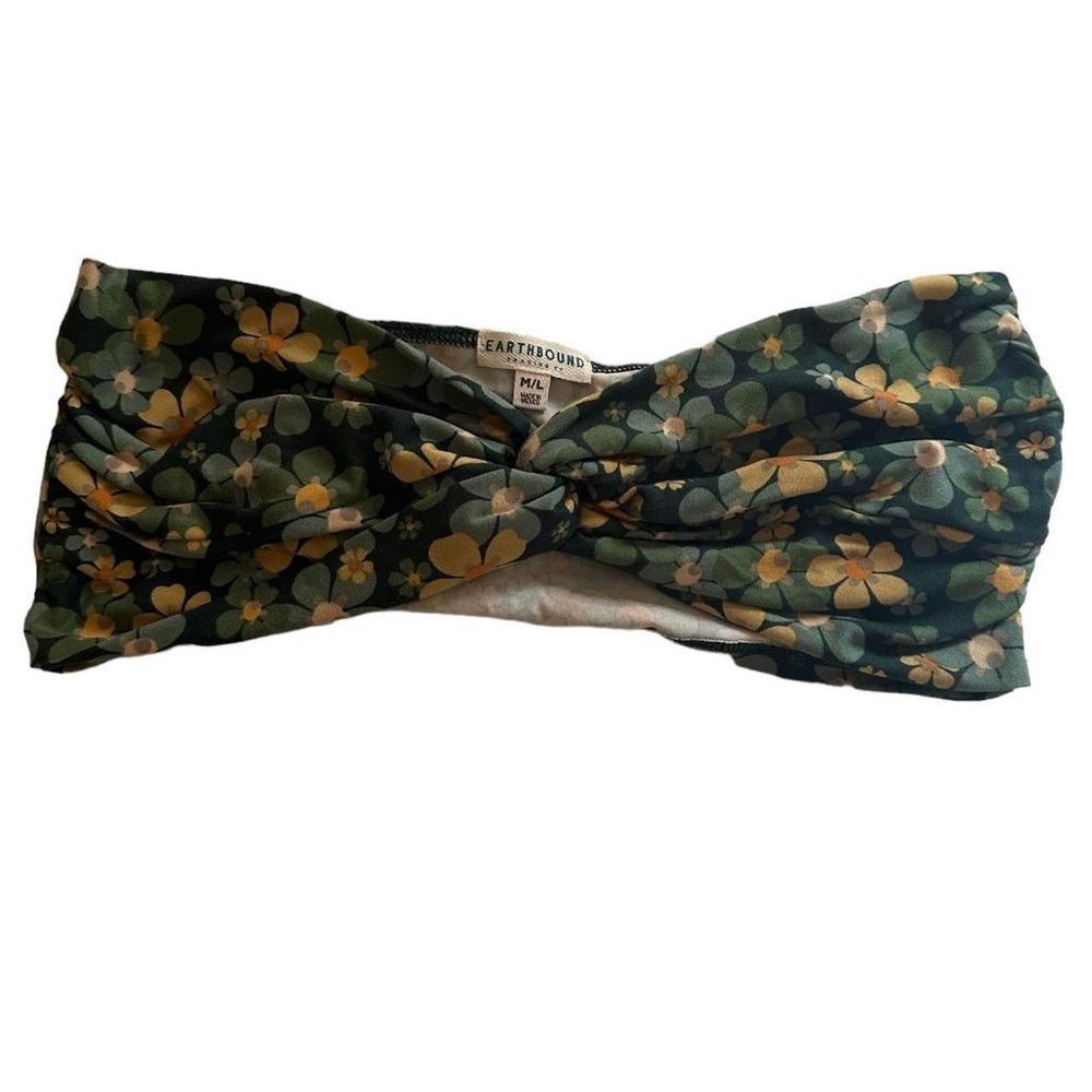 Earthbound bandeaux top floral hippie women’s